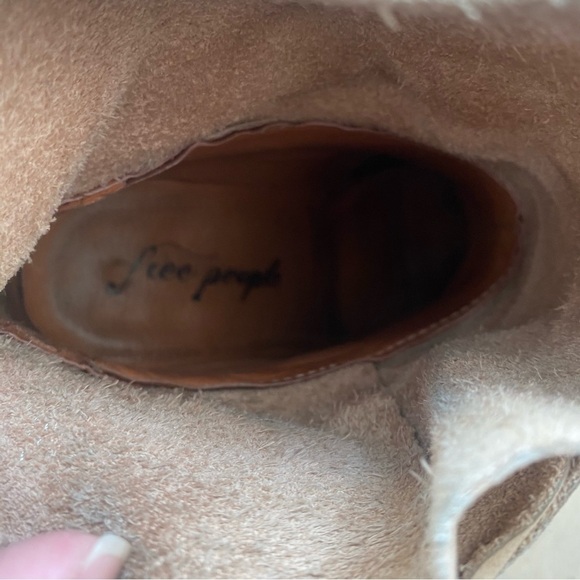 Free People Royal Rush Leather Ankle Boots Size 36 - Picture 9 of 9